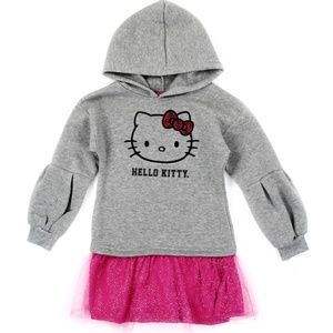 Hello Kitty Girls Fleece Dress. 2 Left